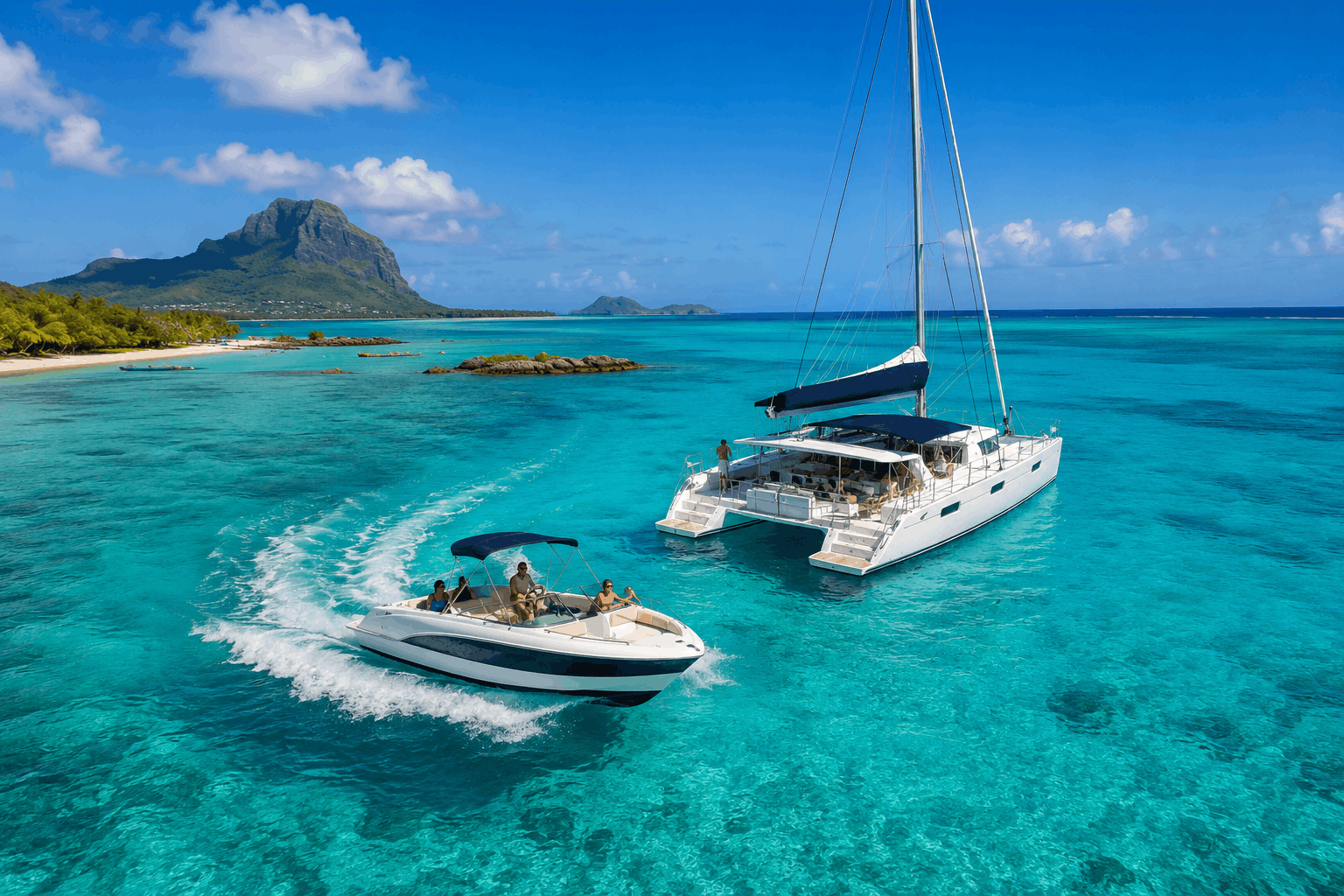 Sea Activities Speed Boat and Catamaran Mauritius